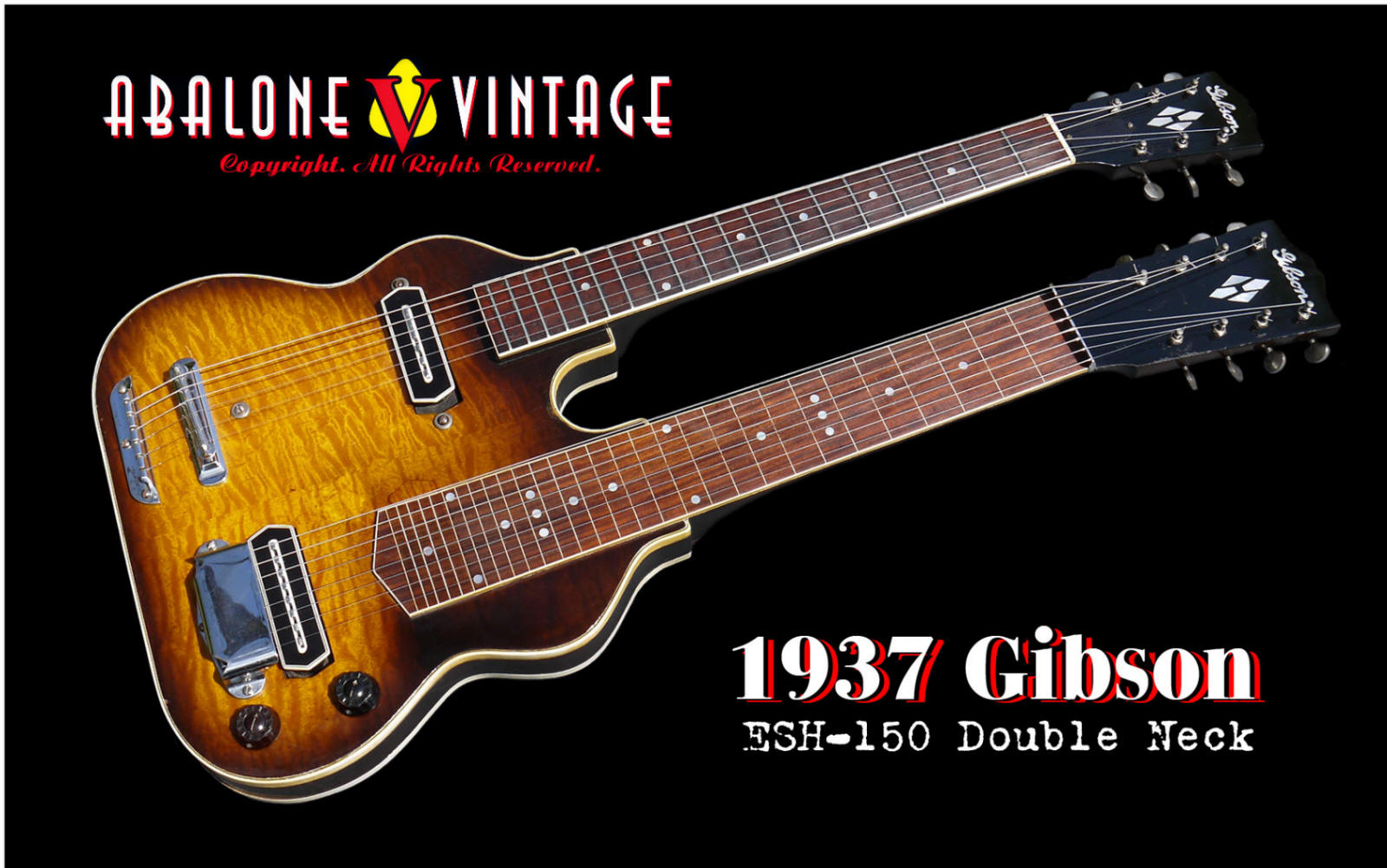 1937 Gibson ESH-150 double neck guitar 1938 Pre-war