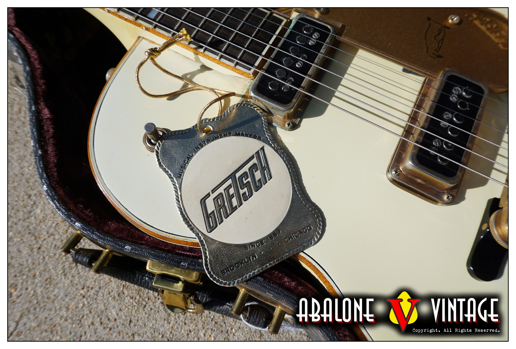 1956 Gretsch White Penguin guitar Original vintage mr clean