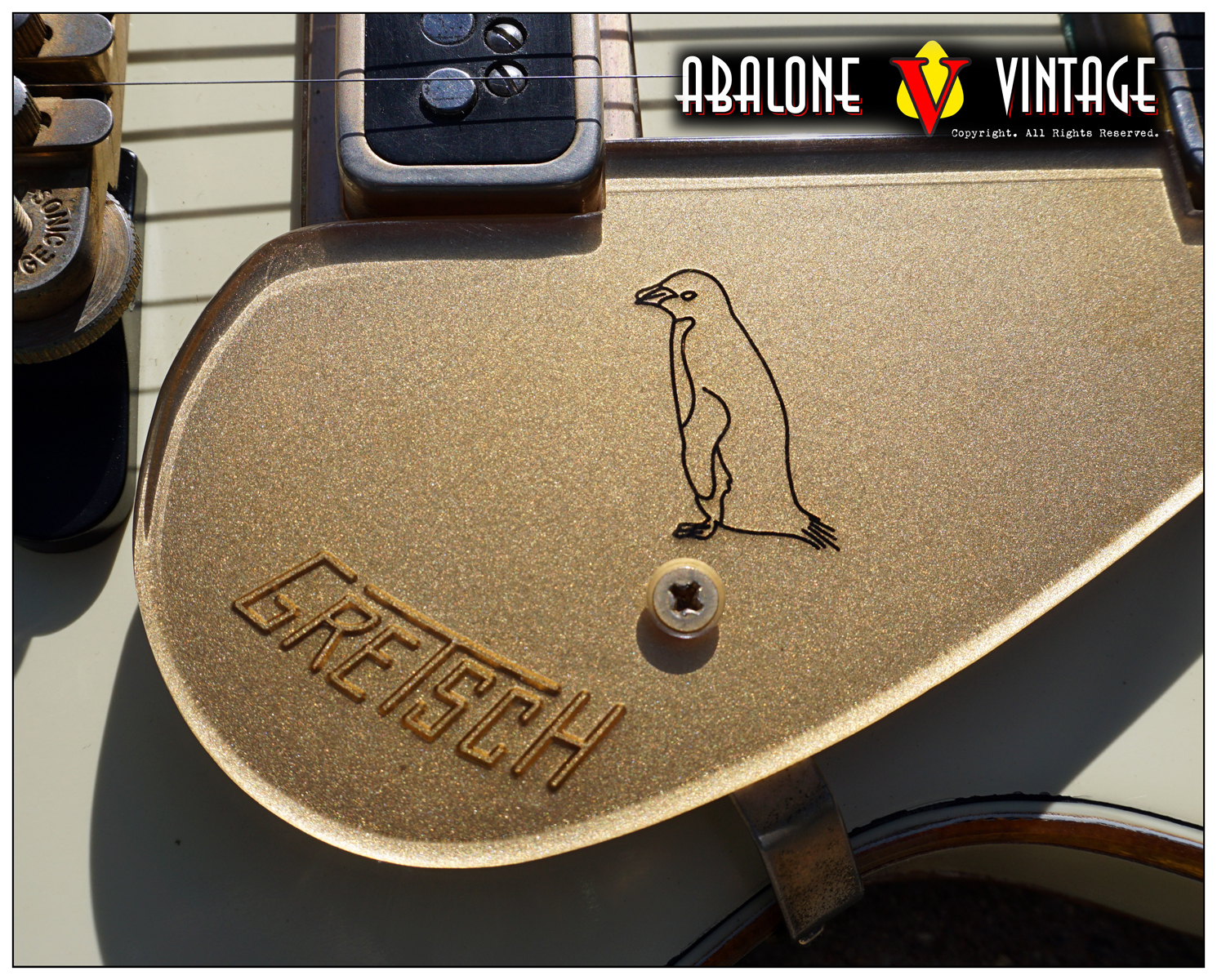 1956 Gretsch White Penguin guitar Original vintage mr clean