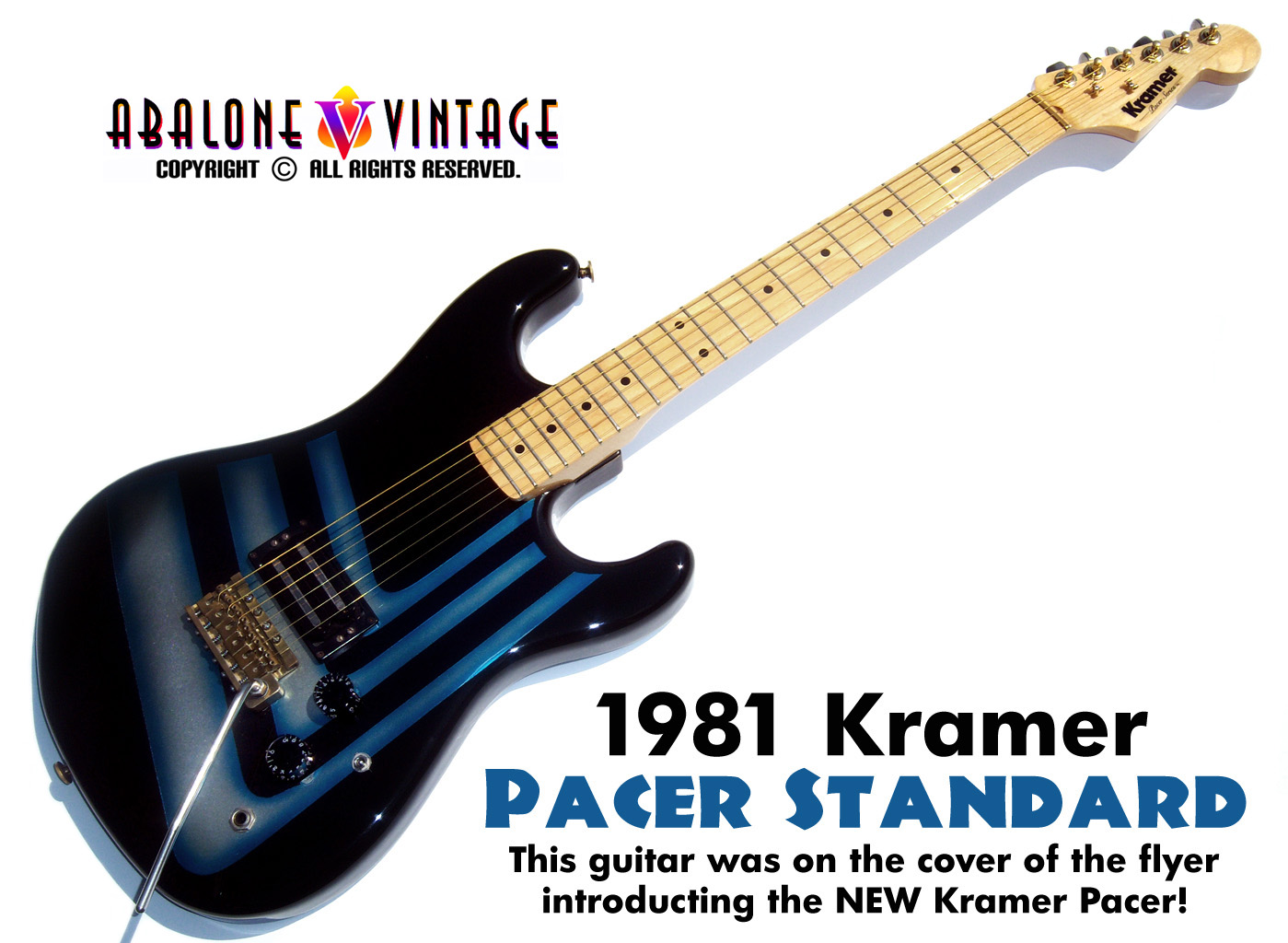 1981 Kramer Pacer Standard guitar.