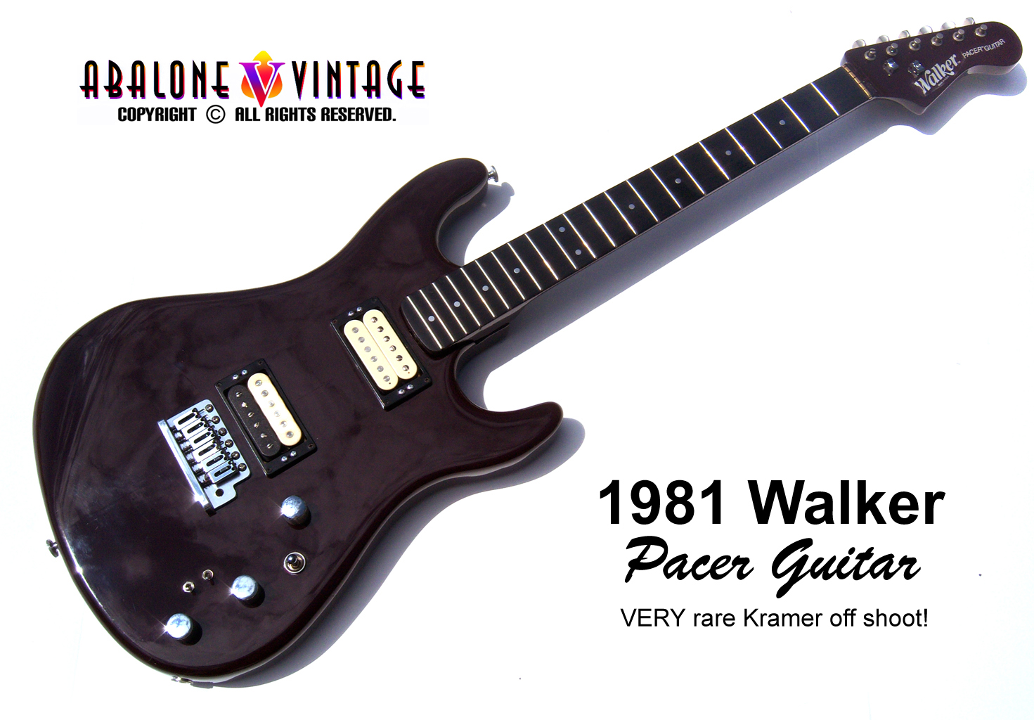 1981 Walker Pacer Guitar. Kramer prototype