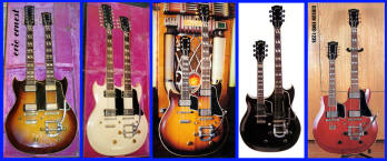 1959 gibson eds-1275 double twelve doubleneck guitars 1958 Gibson EMS1235 double mandolin doubleneck guitars