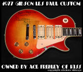 1977 Gibson les paul custom ace frehley guitar owned live tour studio collection KISS destroyer LP 45