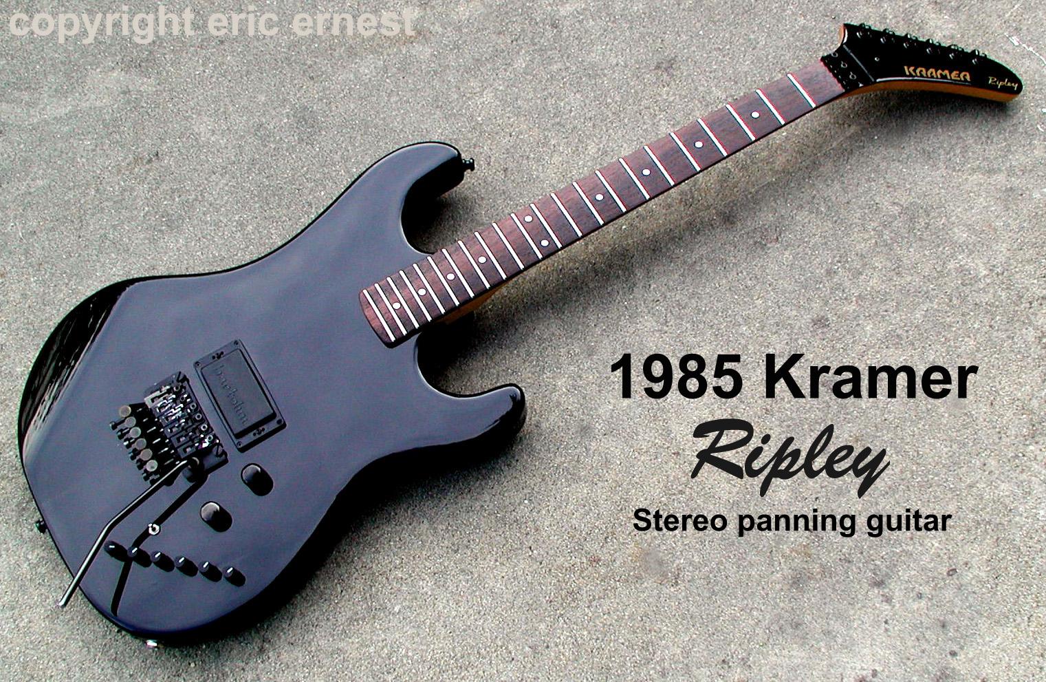 Vintage Kramer Ripley guitar 1985 top jimmy van halen evh